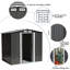 8x8FT Metal Garden Storage Shed with Sliding Door