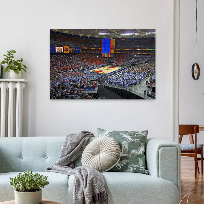 Basketball match in progress Michigan State Spartans Men's Basketball Michigan State University East Lansing Michigan USA 1 Piece Wrapped Canvas Wall Art