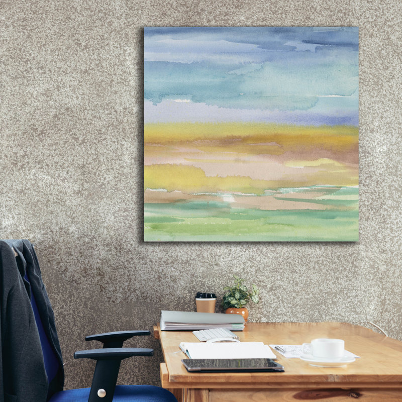 «Epic Graffiti» «Morning Earth 2» par Alicia Longley, art mural sur toile, 37 po x 37 po
