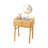 Wood Makeup Vanity With Mirror
