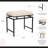 Trion Modern Boucle Upholstered Bench with Black Metal Legs, Cream, 19.5"