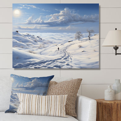 Paysage solitaire hivers - impression