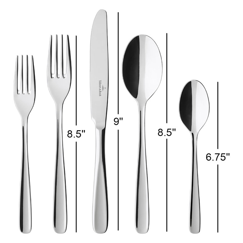 Villeroy & Boch Liam, ensemble de couverts 40 pièces, service pour 8