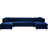 Graham 132" Wide Velvet Symmetrical Modular Sofa & Chaise-755935439