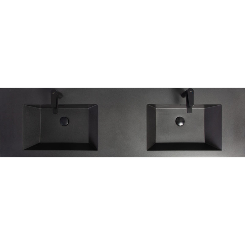 Meuble-lavabo mural moderne pour salle de bain