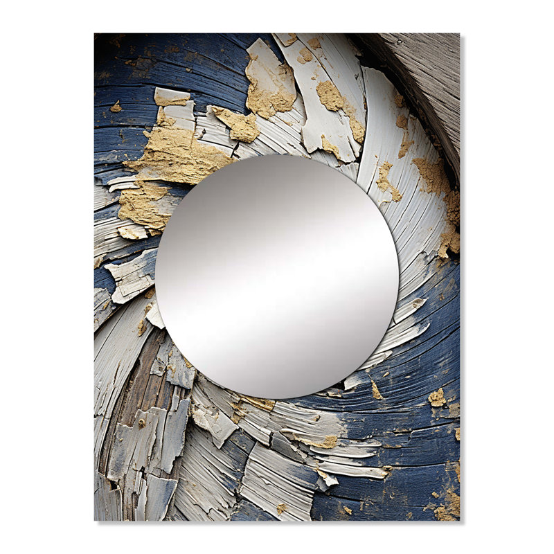 Millais abstrait Graceful Woodland Charm II - miroir mural abstrait, miroir décoratif moderne, impression d'art en métal