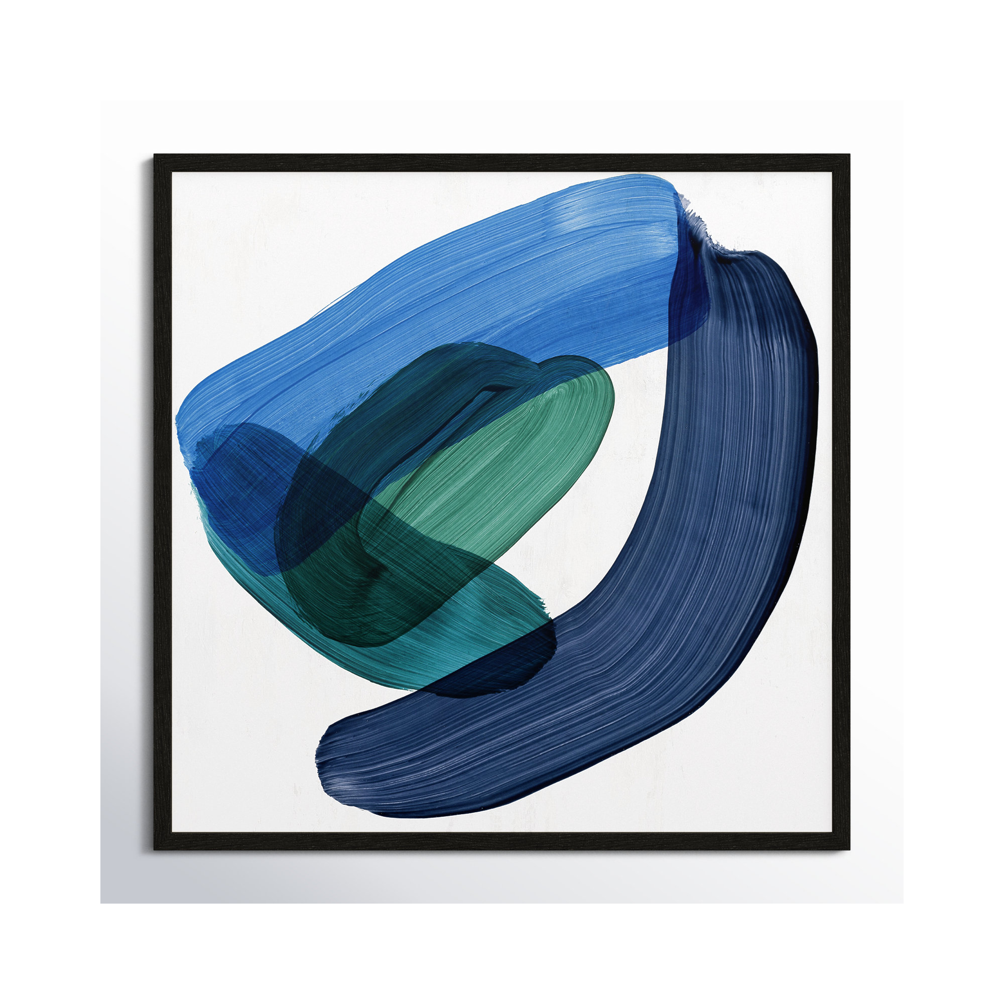 Smooth Bend II, Black, 32" H x 32" W x 0.75" D