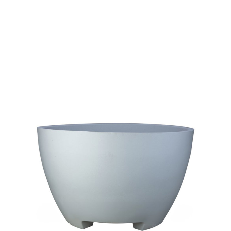 Jardinière 32 po Megalos - Pierre vieillie, Gris