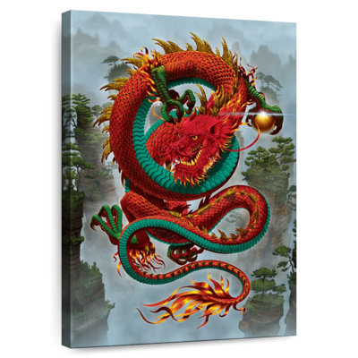 Brampt Good Fortune dragon rouge