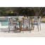 LifestyleGarden Maui 2pc Outdoor Patio FSC Teak and Aluminum Stackable Dining Chairs