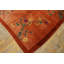 Tapis rouge antique en laine Art Deco