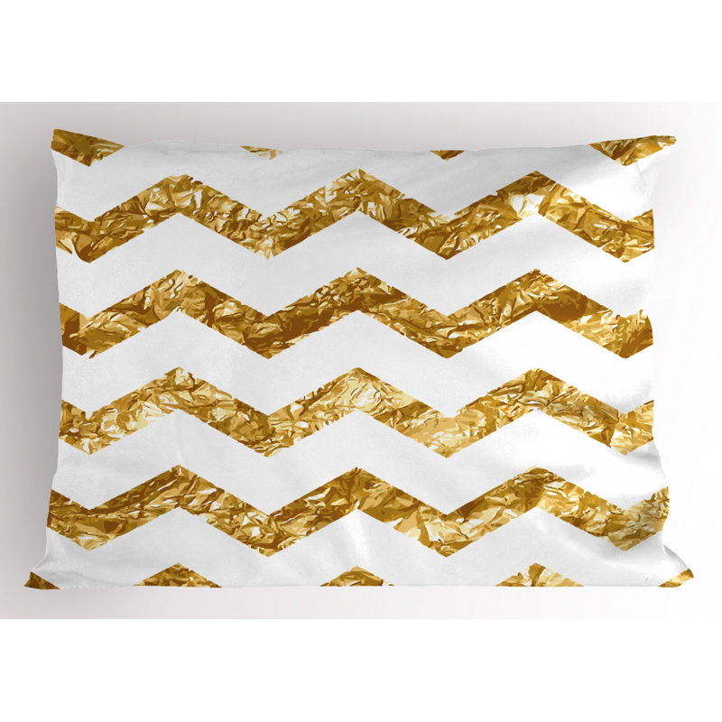 Polyester Chevron Sham Set, Twin