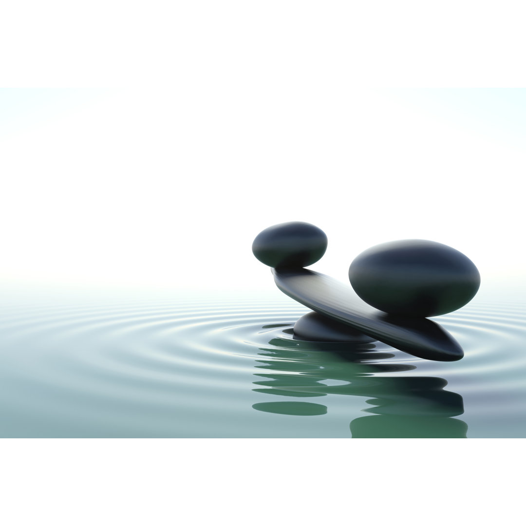 " Zen Stones " by Djmattaar Painting Print Wade Logan® 