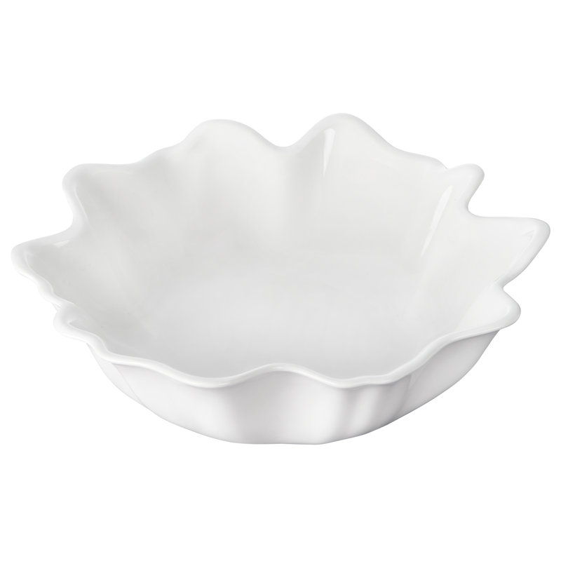 Iris Serving Bowl, White