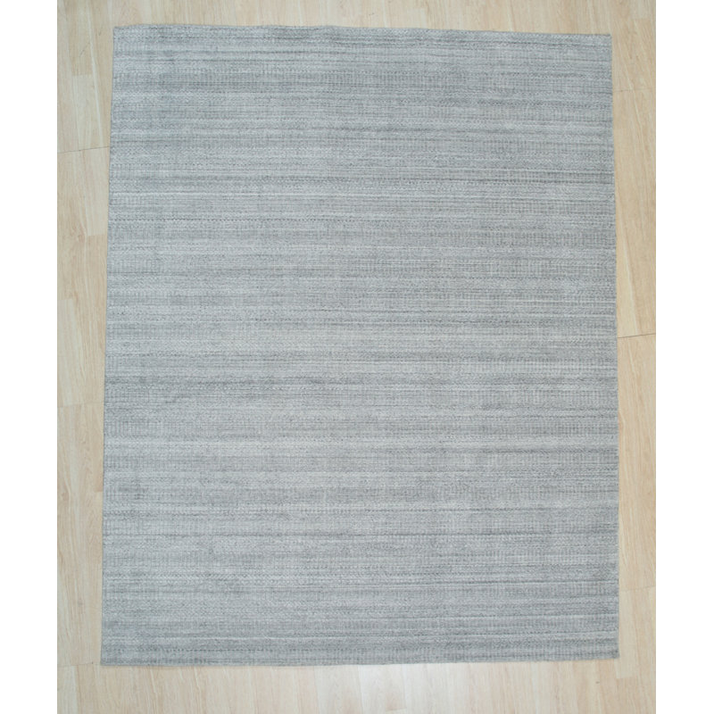 Tapis vert fait à la main Newbrook, Rectangle 8 pi x 10 pi