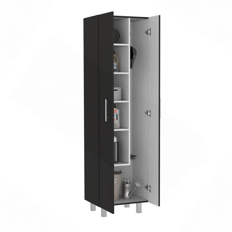 Cleaning Cabinet, Double Door, Four Legs, Five Shelves