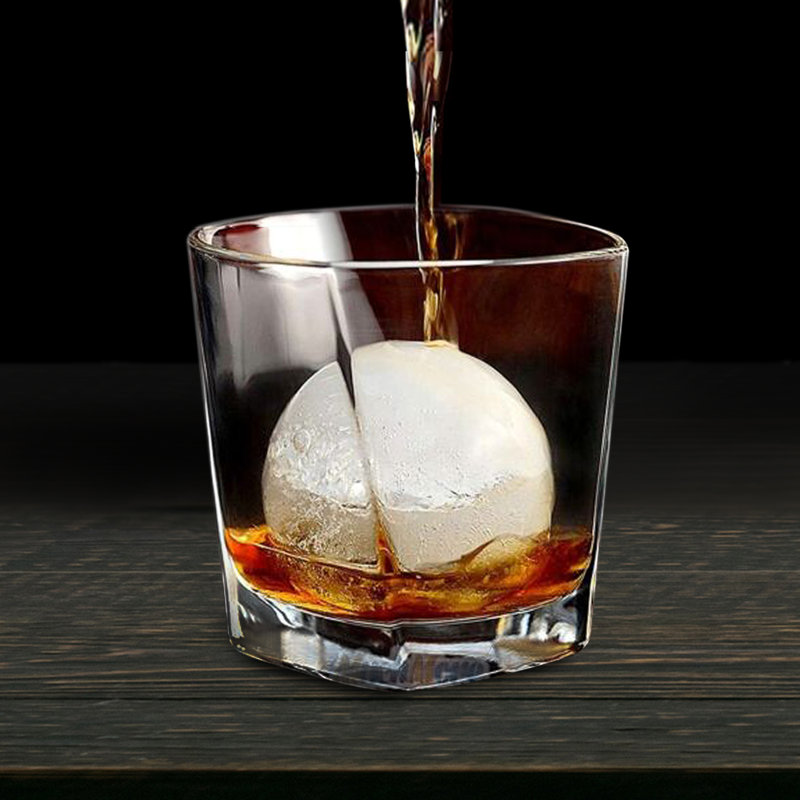 6 Large Balls Ice Tray - Gray