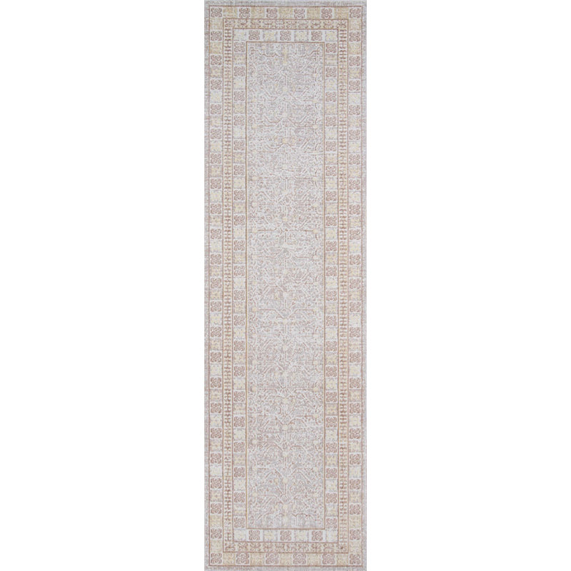 Valeria Grey Rug, Runner 2'7" x 8'