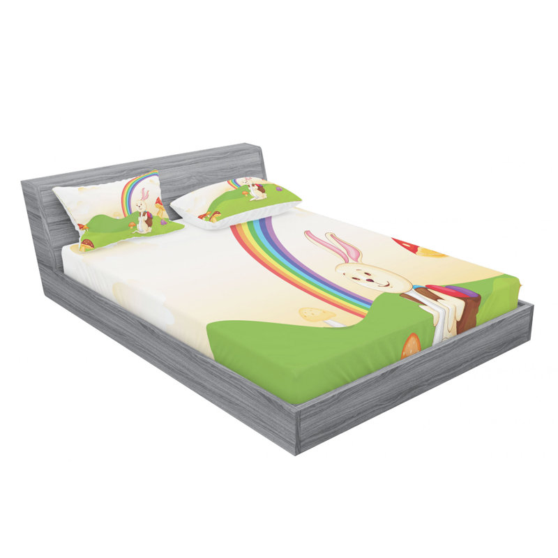 Microfiber Sheet Set, Queen Sheet Set with Fitted Sheet