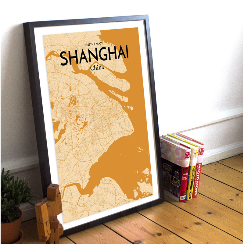 Shanghai - No Frame Print, 61cm H x 45.7cm W x 0.1cm D