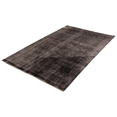 Obrey One-of-a-Kind 6'7" X 10'0" 2000s Wool Area Rug in Black