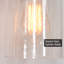 Abat-jour tambour en verre transparent de 6,25 po de hauteur