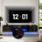 Floating Tv Stand With 36" Electric Fireplace, Wall Mounted Fireplace Entertainment Center With Storage For Tvs Up To 80", Adjustable Partition-2008457979