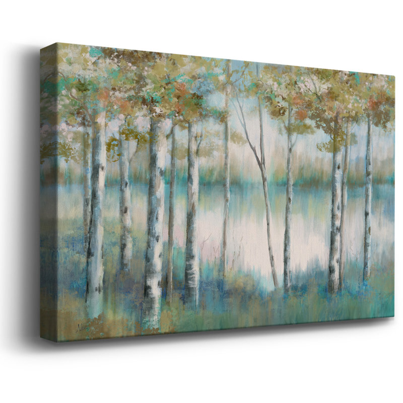 Toile tendue avec châssis de qualité supérieure Aspen Lake, H 24 po x l 36 po