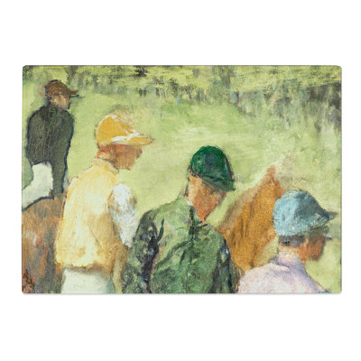 Four Jockeys by Edgar Degas Chopping Board
