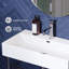 Claire 30" Ceramic Console Sink White Basin-1268519991