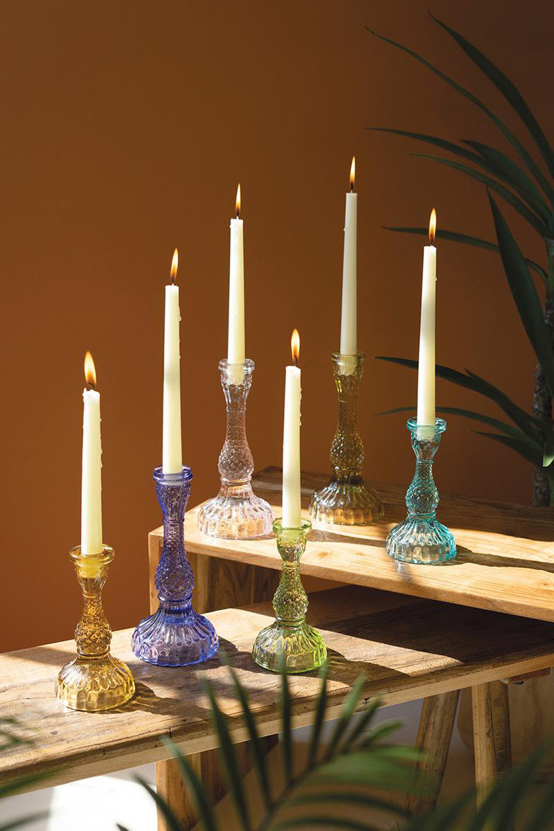 Birch Lane™ Elberon 8.5" Glass Tabletop Candlestick | Wayfair