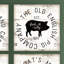 « old english porc co rétro sign », art mural-23720195-23720192