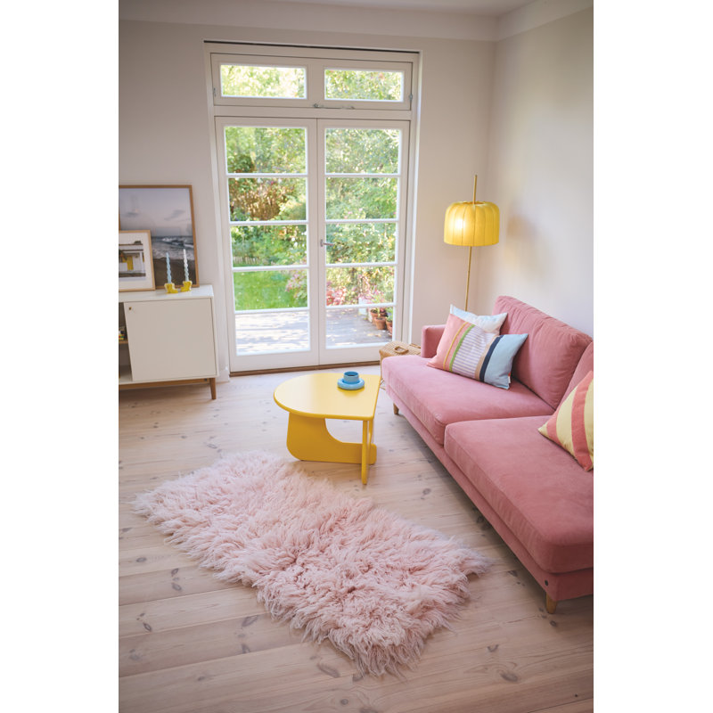 Solid Colour Wool Hand Woven Area Rug, Rectangle 180 x 250cm