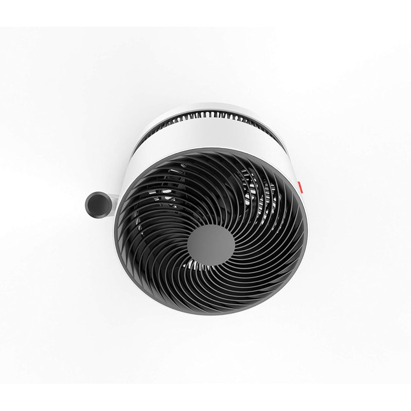 BONECO F220 Pedestal Fan Air Circulator White with 4 Speeds - Height Adjustable, Quiet, Floor Standing Fan for Home, Bedroom, Living Room & Office Use