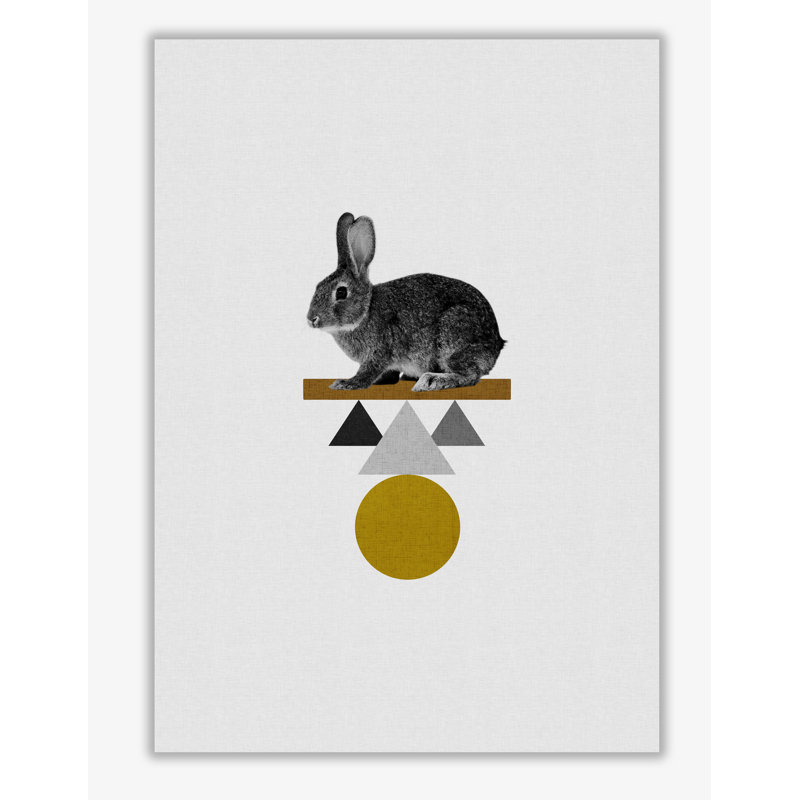Tribal Rabbit - Print, No Frame, 85 cm H x 60 cm W x 1 cm D