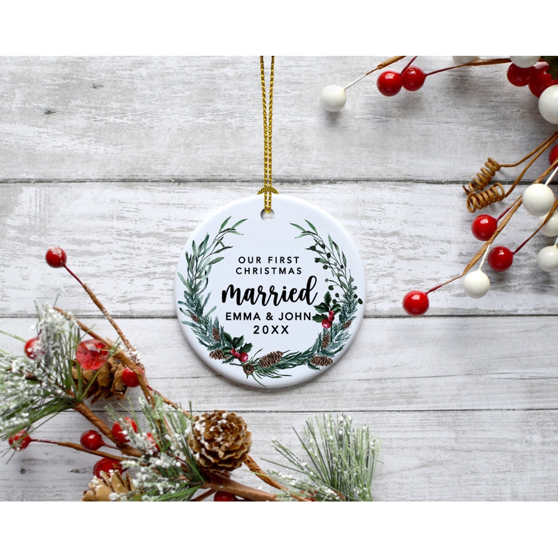 3.75'' Ceramic Ball Ornament