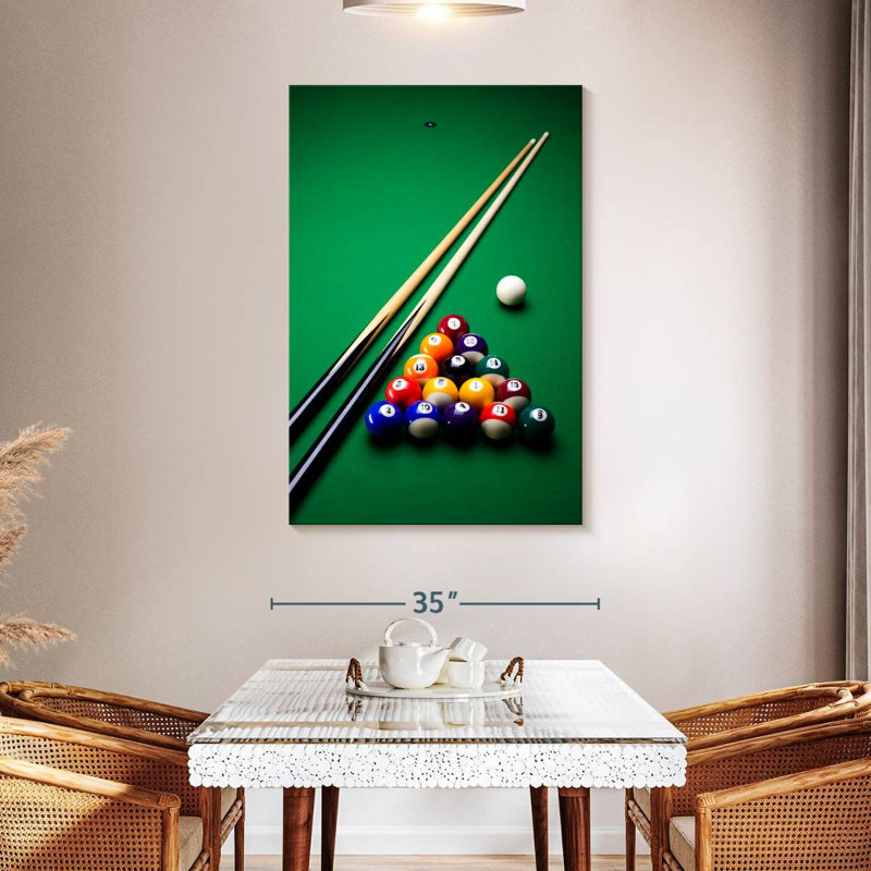 Jeu de billard, H 24 po x l 16 po