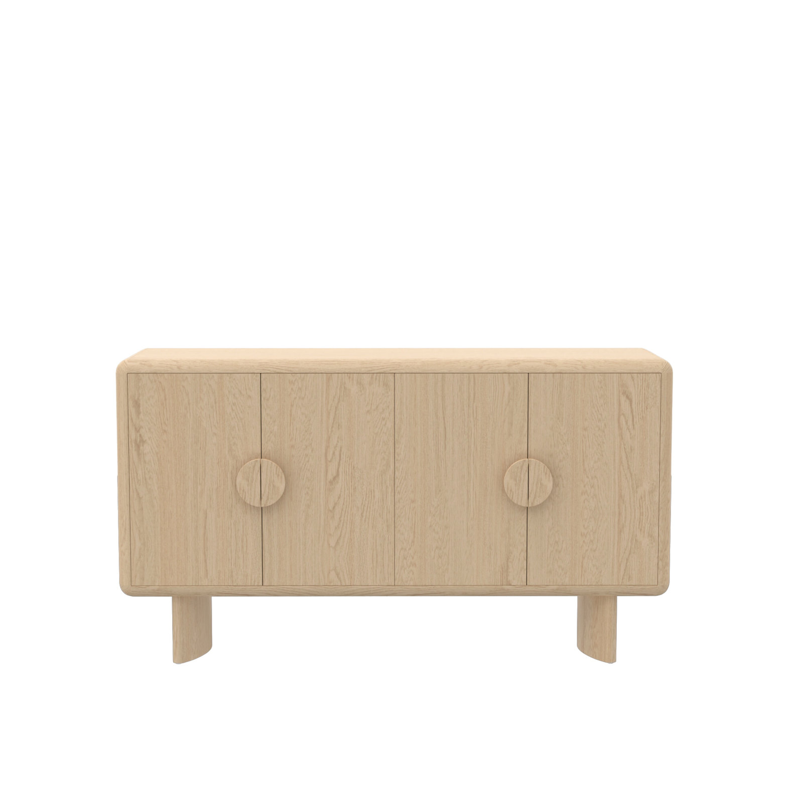 Circa 64" Curved Leg Sideboard, Natural