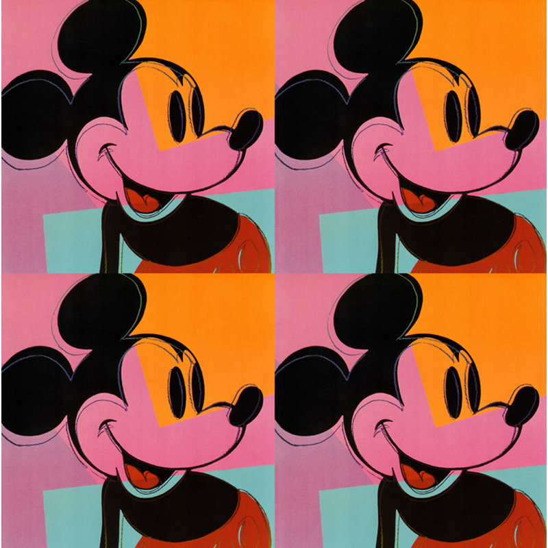 Mickey Mouse, H 20 po x l 20 po