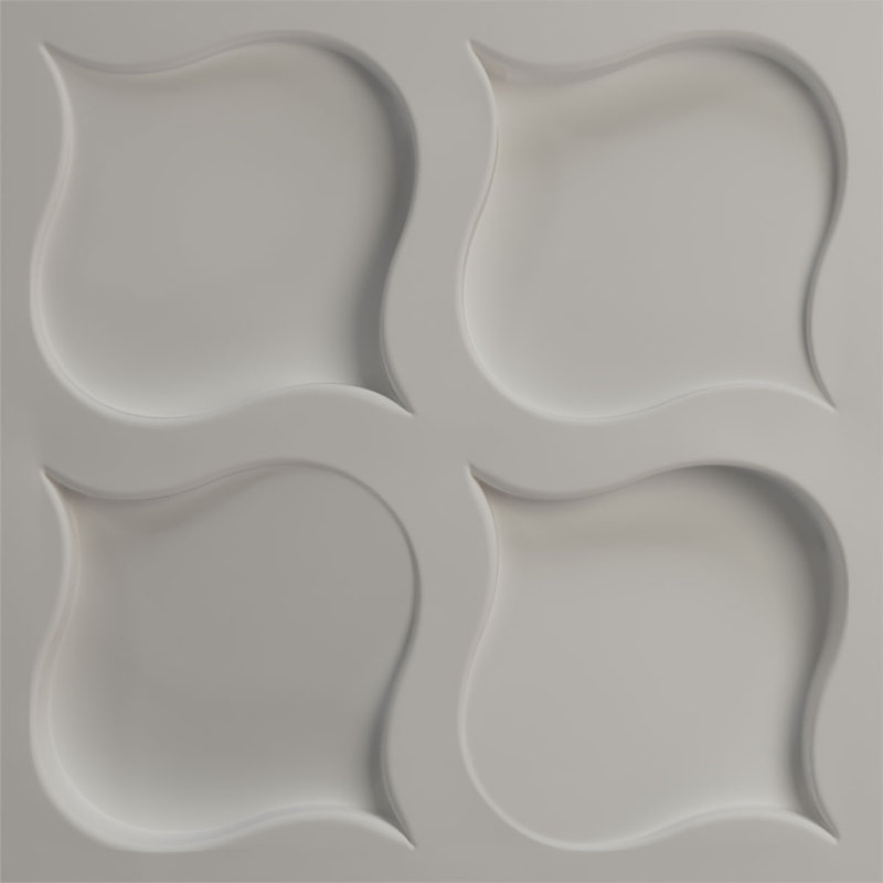 Panneau mural 3D 19,63 "x 19,63" en noir (paquet de 12), Brume de mer métallique nacrée universelle