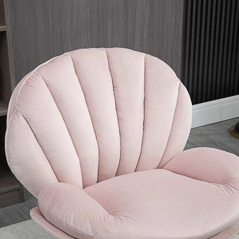 Méridienne pivotante en velours avec repose-pieds Laranya, Velours rose