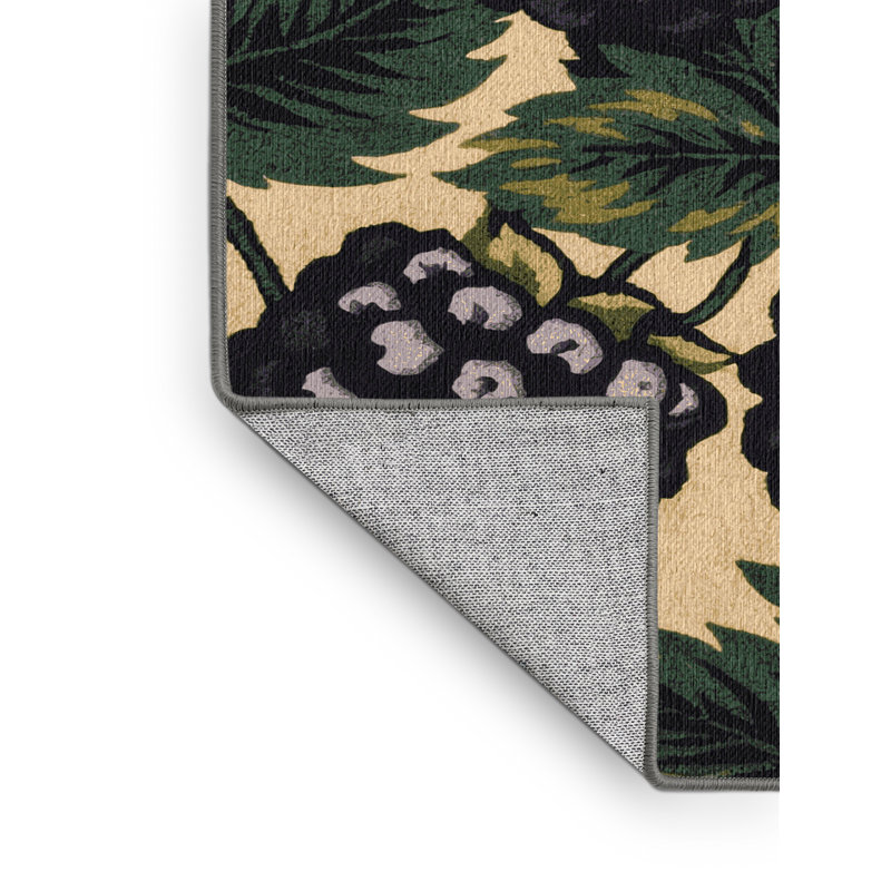  Tapis lavable fruits mûres, Carré 5 pi
