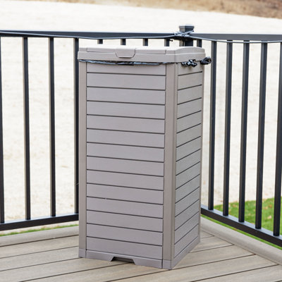 39-Gallon Polypropylene Resin Outdoor Trash Can