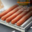 Tower BBQ Hot Dog Roller with Wooden Stay Cool Handle, Robust Construction, Stainless Steel