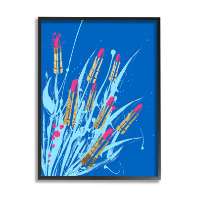«Vivid Glam», arrangement de giclée sur le rouge à lèvres par Lil 'Rue