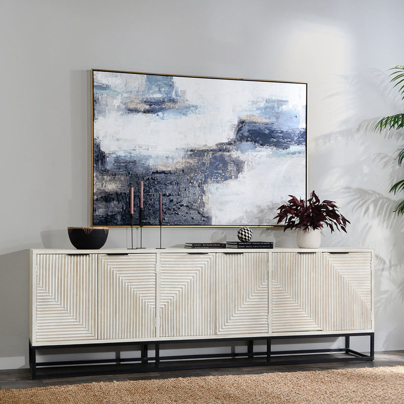 Flint 108'' W Solid Wood Credenza