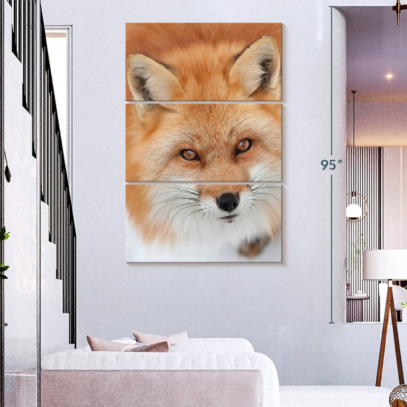 Renard roux moelleux Brampt, H 38 po x l 24 po