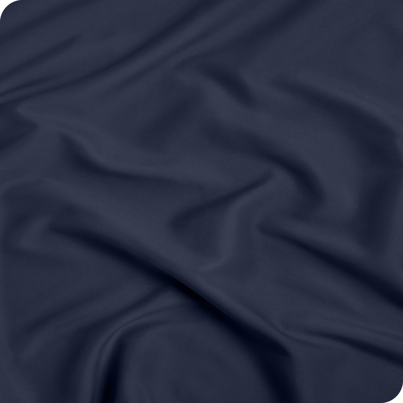Fitted Bottom Sheet, Super King, Midnight Blue
