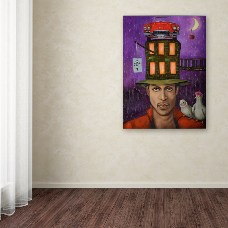 « prince », reproduction sur toile tendue, H 19 po x l 14 po x P 2 po
