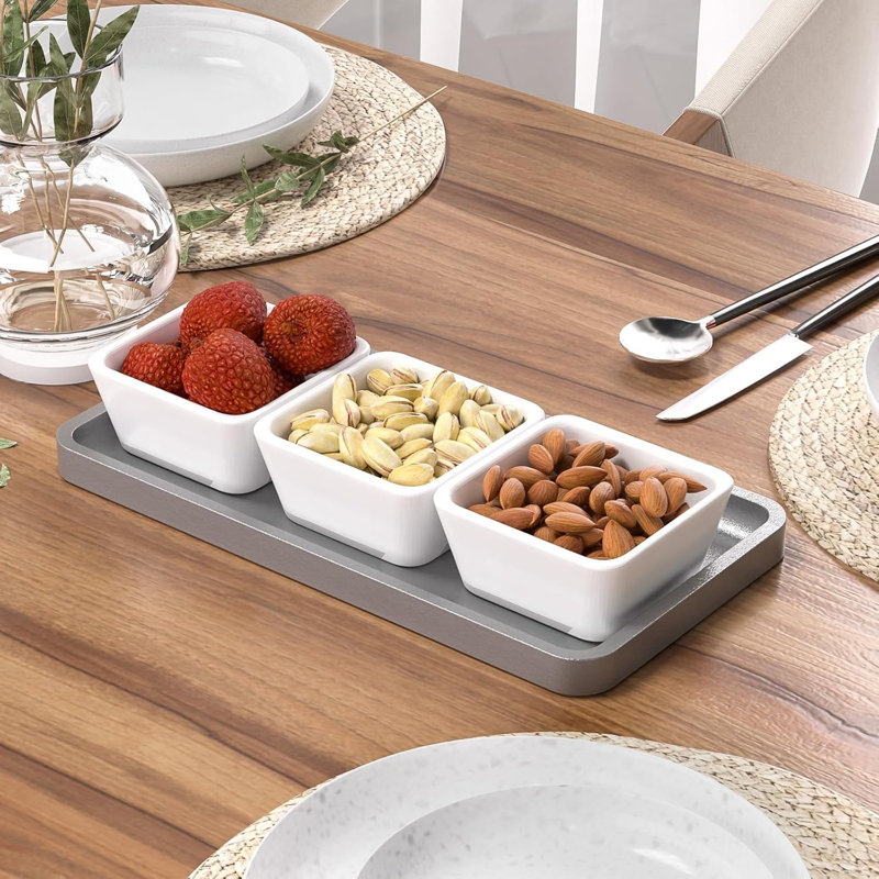 Bamboo Vanity Tray For Bathroom Countertop - Decorative Wood Organizer Tray For Dresser, Toilet, Perfume, And Home Decor - Sleek And Functional Design